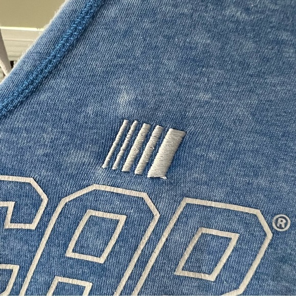 NASCAR Logo Graphic Fleece Blue Long Sleeve Sweatshirt Men’s Size Small NWT - Picture 4 of 6